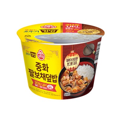 [실온]컵밥 중화팔보채덮밥 310G, 1개