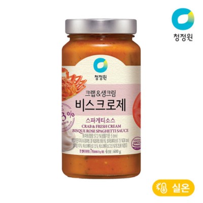 [실온][청정원] 비스크 로제 스파게티소스 600g, 1개