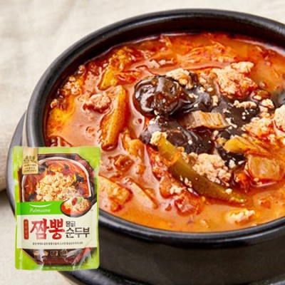 [저온]풀무원 반듯한식 짬뽕 몽글 순두부 500g, 1개